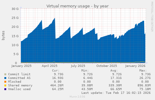 Virtual memory usage